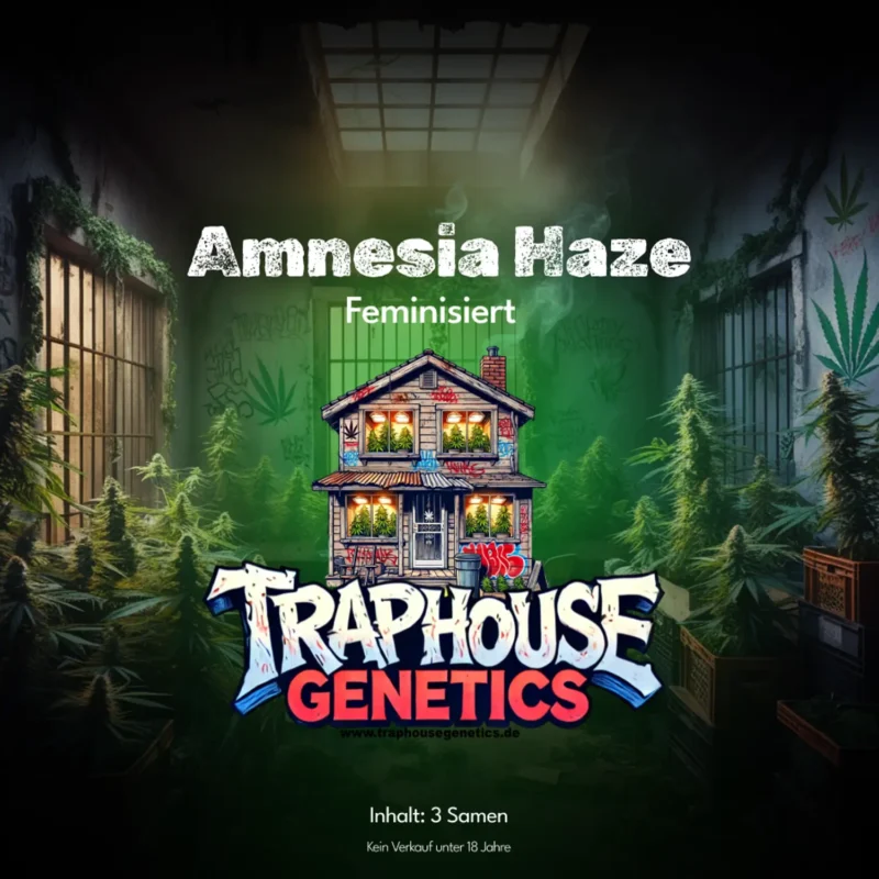 Amnesia Haze feminisierte Cannabis Sorte von Traphouse Genetics - zitrisch, stark, labortestet