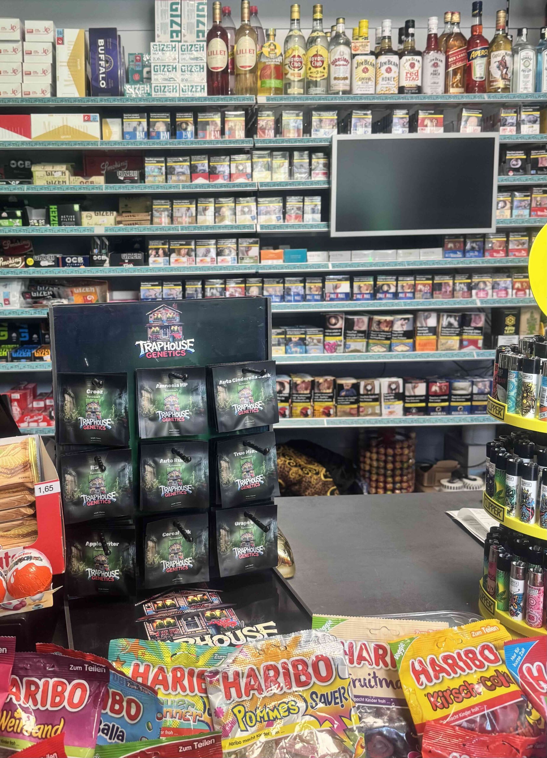 Traphouse Genetics- Cannabis Samen Verkaufsständer